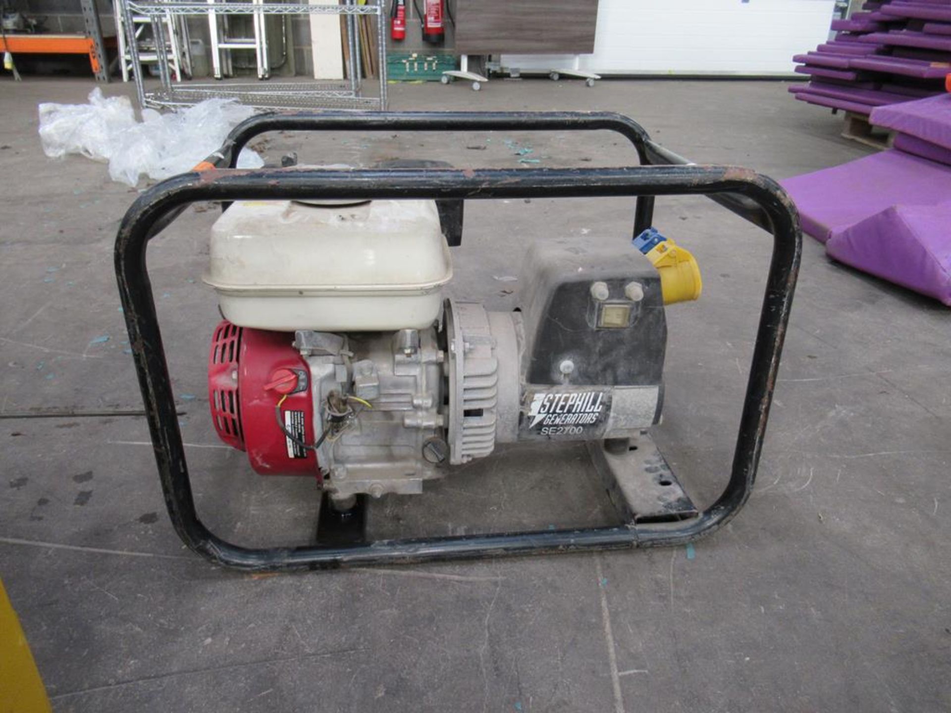 A Stephill 110V/240V Mobile Petrol Generator