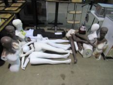 6x Various Mannequins and A Torso Display Stand (spares or repairs)