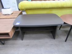 Dark Wood Effect Coffee Table.