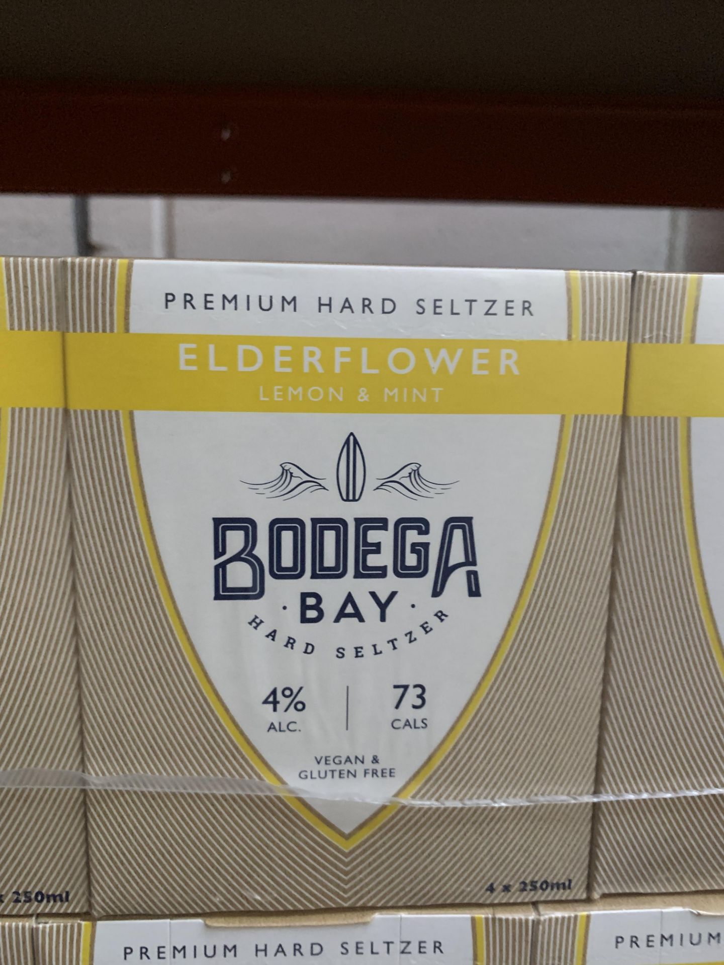 10x Packs (240x Cans) of Bodega Bay Elderflower, Lemon & Mint Premium Hard Seltzer, 250ml, 4% Alc, 7 - Image 2 of 2