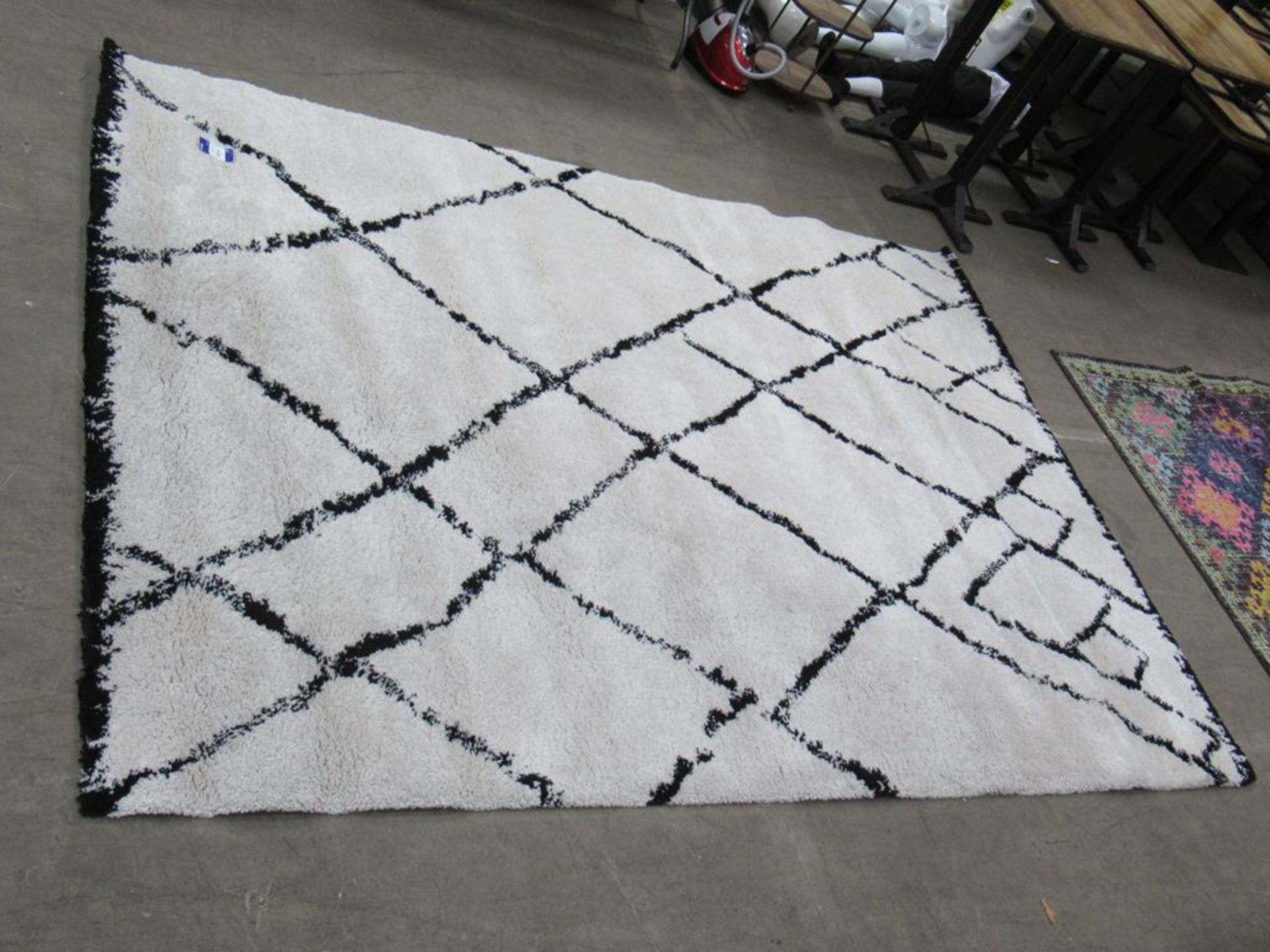 A LA Redoute "Royal Nordic Living" Cream and Black Rug