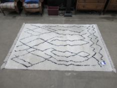 A LA Redoute "Boho" Cream and Black Rug