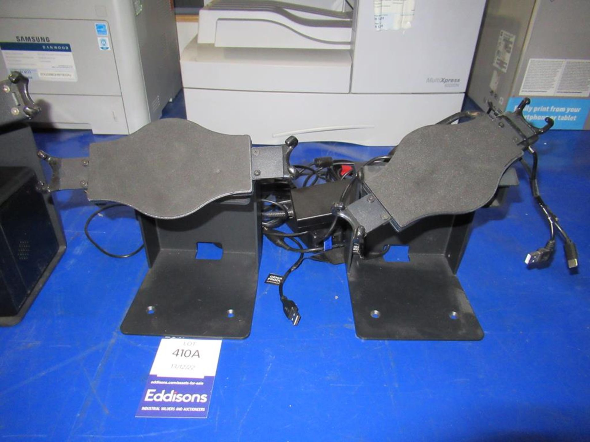 2x Used SAM4S Gcube Series Receipt Printer and 4x Various Stands & Cabling (unknown condition) - Image 3 of 3