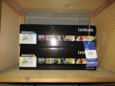 2x Lexmark Cartridges X925H2CG Cyan High Yield X925H2YG Yellow