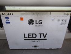 An LG 43LX341C LED TV (no stand)