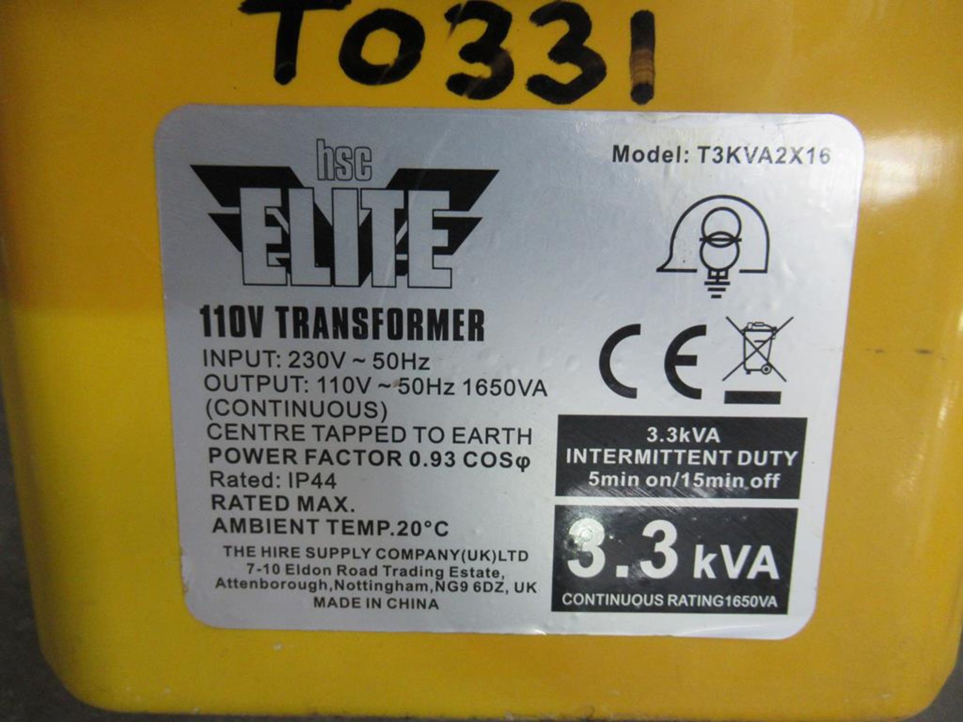 A 3300W Portable Tool Transformer - Image 2 of 3