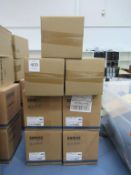4x SAM4S Gcube Series Receipt Printers, and 3x Boxapos Printer Stands/Table Holders