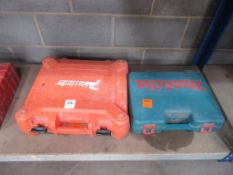 A Paslode IM360CI (spares or repairs) together with a Makita 14.4V Battery Powered Drill