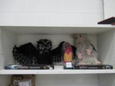 2x Harry Potter Wands and Teddy's, and 1x Roof Hanging Owl