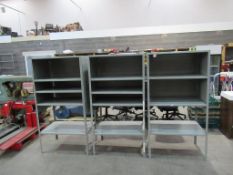A Set of 3x Light Weight Garage Shelfing Units.