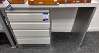 Steel Multidrawer Desk 1100mm & Chair