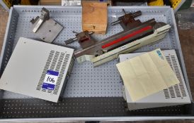 Various Measuring Equipment to Drawer