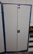 Blue Grey Steel Double Door Cabinets