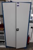 Blue Grey Steel Double Door Cabinets