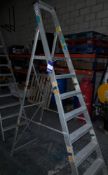 Aluminium 8 tread step ladder