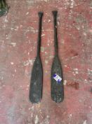 Black Boat Oars