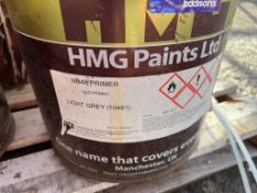 Pallet of HMG Metal Paints and Hardeners