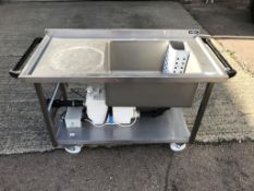 Moffat Stainless Steel Portable Sink and Pun