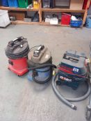 3x various industrial vacuum cleaners (The items in this lot have been utilised in Asbestos