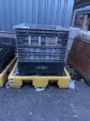 Foldable Pallet Box on Chemical Spill Tray