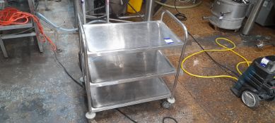 Stainless Steel Three Tier Trolley