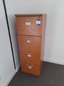 3 x Four drawer filing cabinets (photos for illustrative purposes only) (contents excluded)