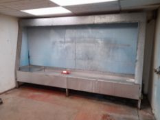 Stainless steel Screen Print Washout Booth , to mezzanine, approx.