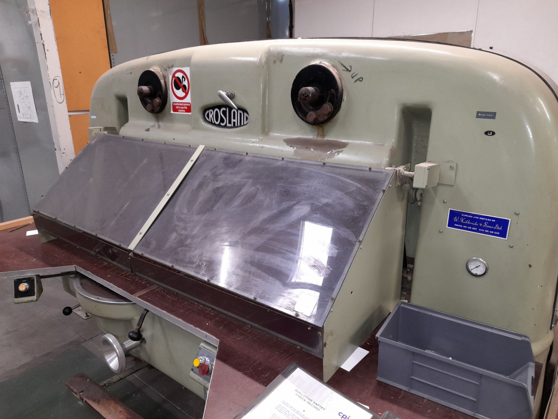 Crossland Foot Operated Guillotine, 1.385m width c - Image 2 of 4