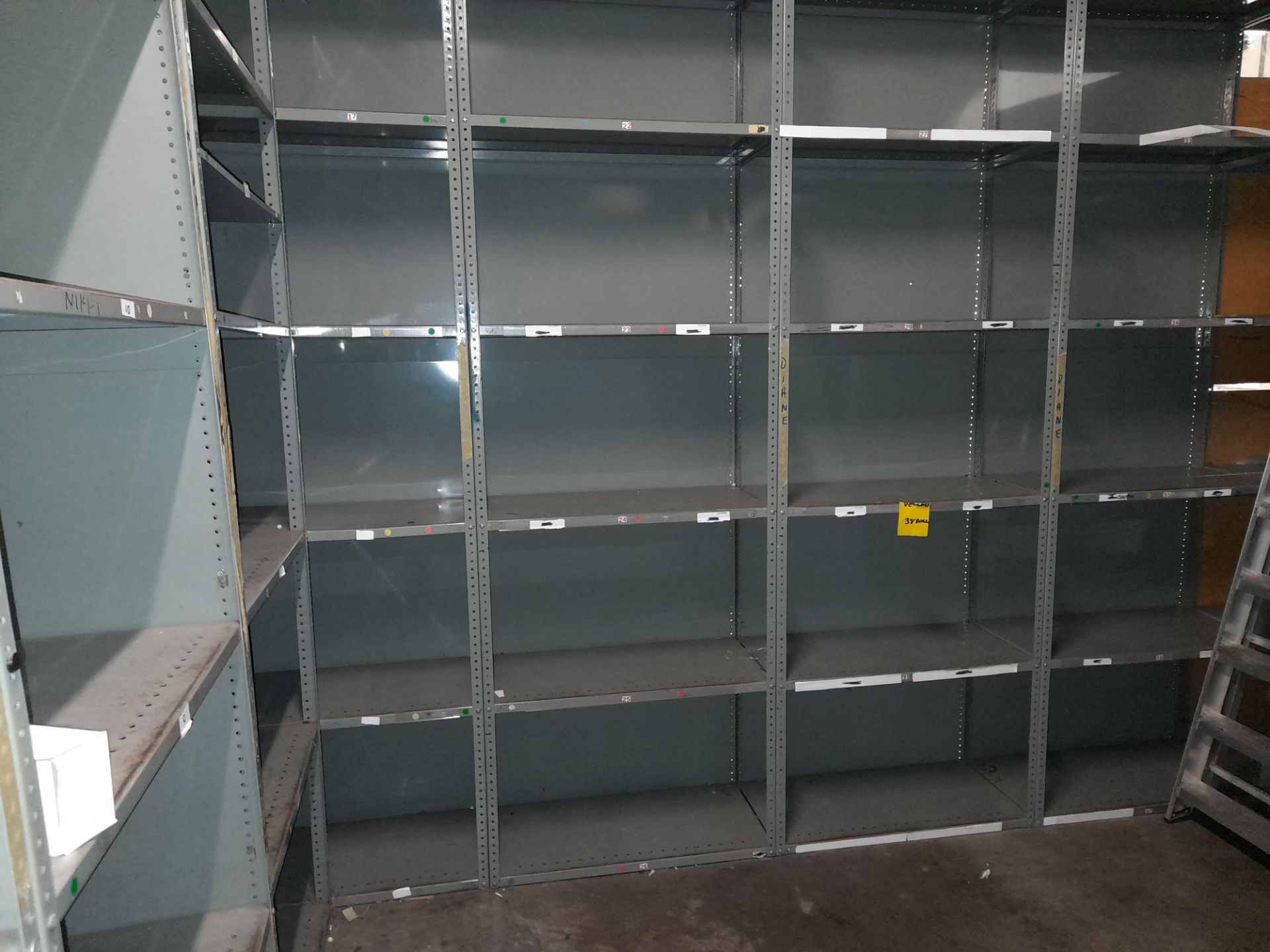 13 x Bays of lightweight grey shelving (Approx. 10 - Image 2 of 3