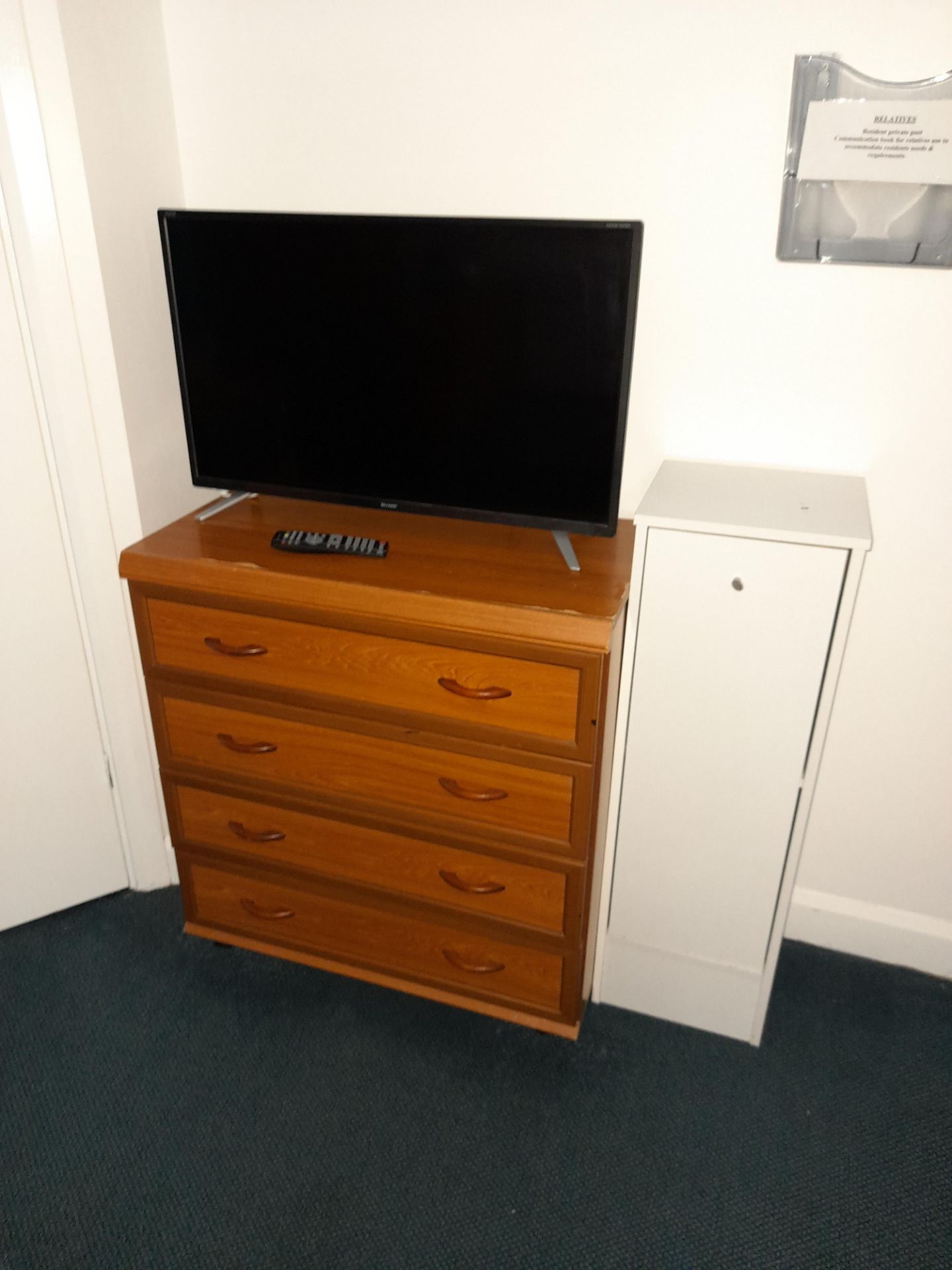 Contents of Bedroom 28 to include; Profile bed, Wardrobe, Chest of Drawers, Bedside Cabinet, Easy - Image 3 of 3