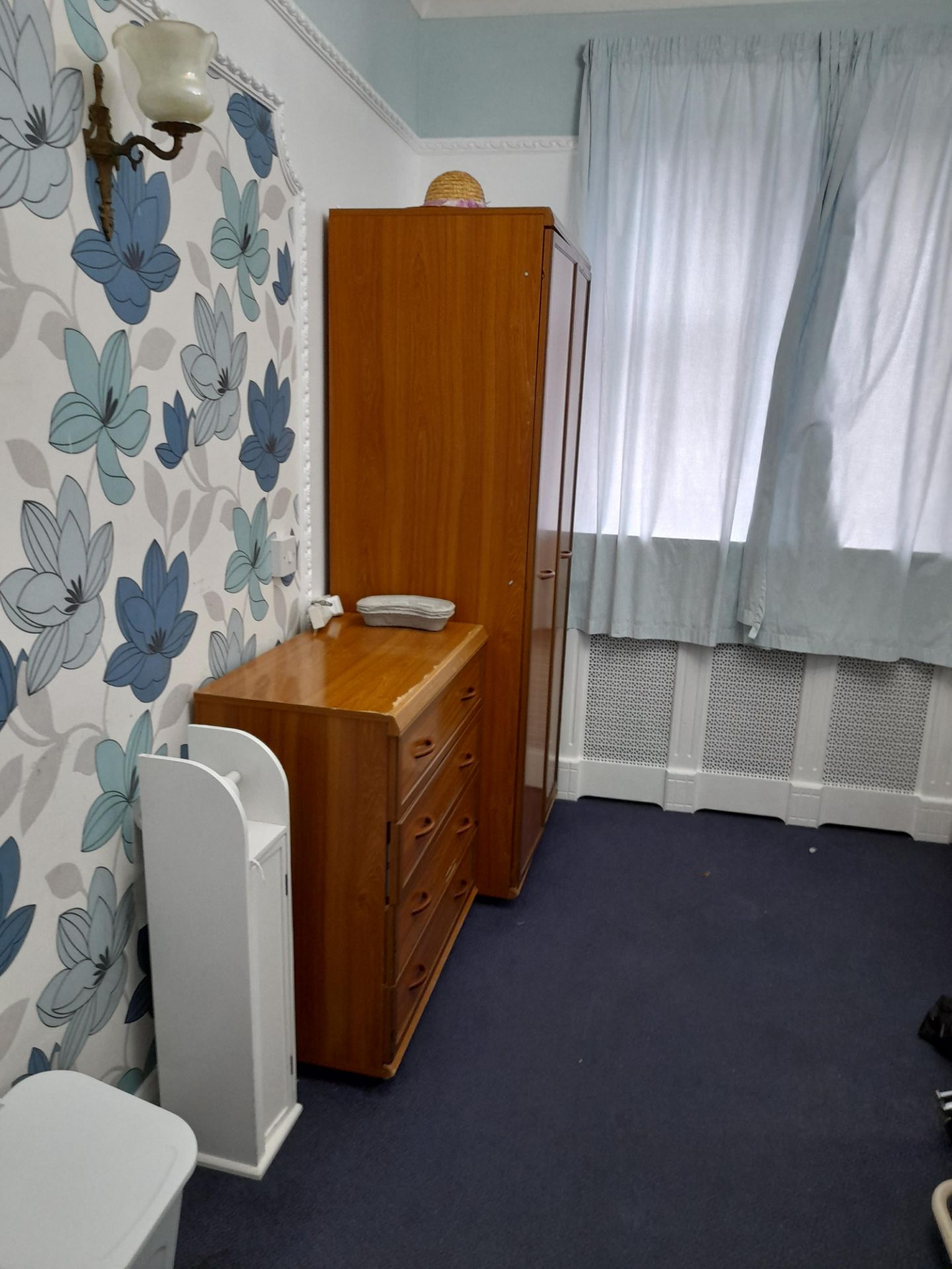 Contents of Bedroom 5 to include; Profile bed with Mattress, Wardrobe, Chest of Drawers, Bedside - Image 2 of 2