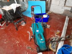 Bosch Rotak 32-I2 lawn mower, Draper chainsaw, hed