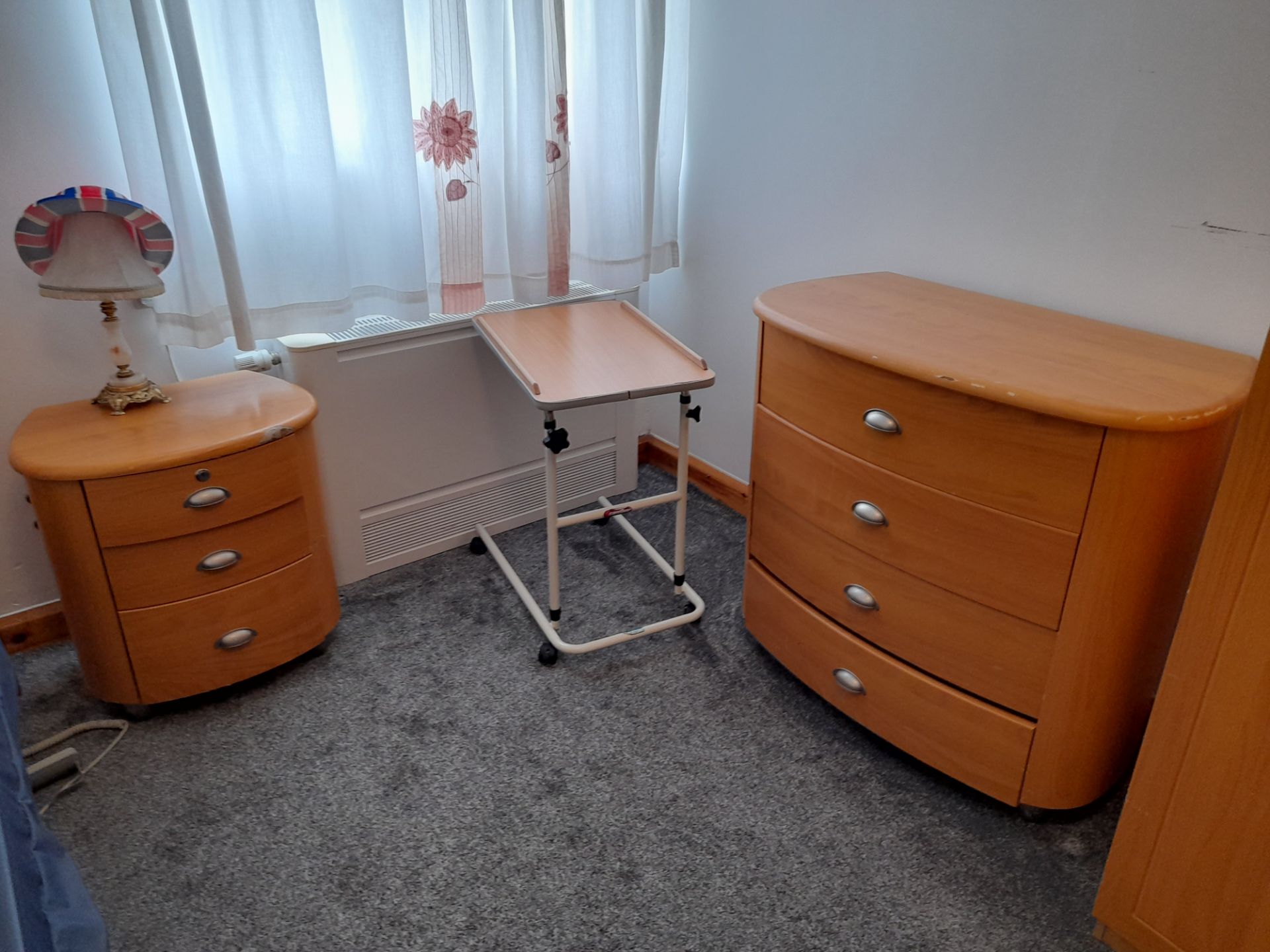 Contents of Bedroom 23 to include; Profile bed with Mattress, Wardrobe, Chest of Drawers, Bedside - Image 2 of 3