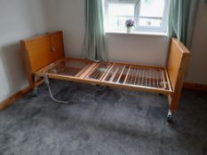 Contents of Bedroom 34 to include; Profile bed, Wardrobe, Chest of Drawers, Bedside Cabinet, Easy