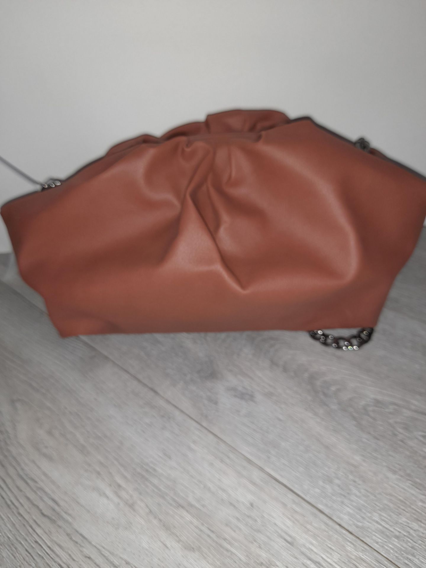 Maviya “Harmony Mini” Brown Small Slouchy Bag for Shoulder or Cross Body Wear with Faux Suede Lining - Image 2 of 3