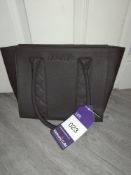 Maviya “Clara” Vegan Italian Leather Shoulder Bag with Grained Effect and Quilted Strips. Faux Suede