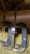 4x Whale Heavy Duty G Clamps