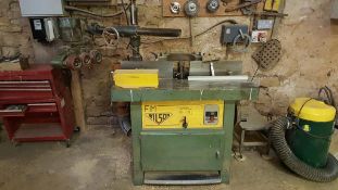 Wilson FM 3phase High Speed Spindle Moulder with Holz-Her Power Feed etc. and Small Qty of Tooling.