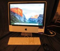 Apple iMac 2.66GHz, Intel Core 2 Duo, 4GB Ram 800MHz, 20in Display, 500GB HDD. Located at