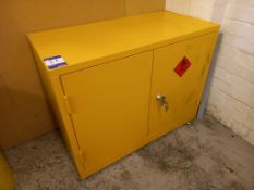 Small Yellow Solvents Cabinet