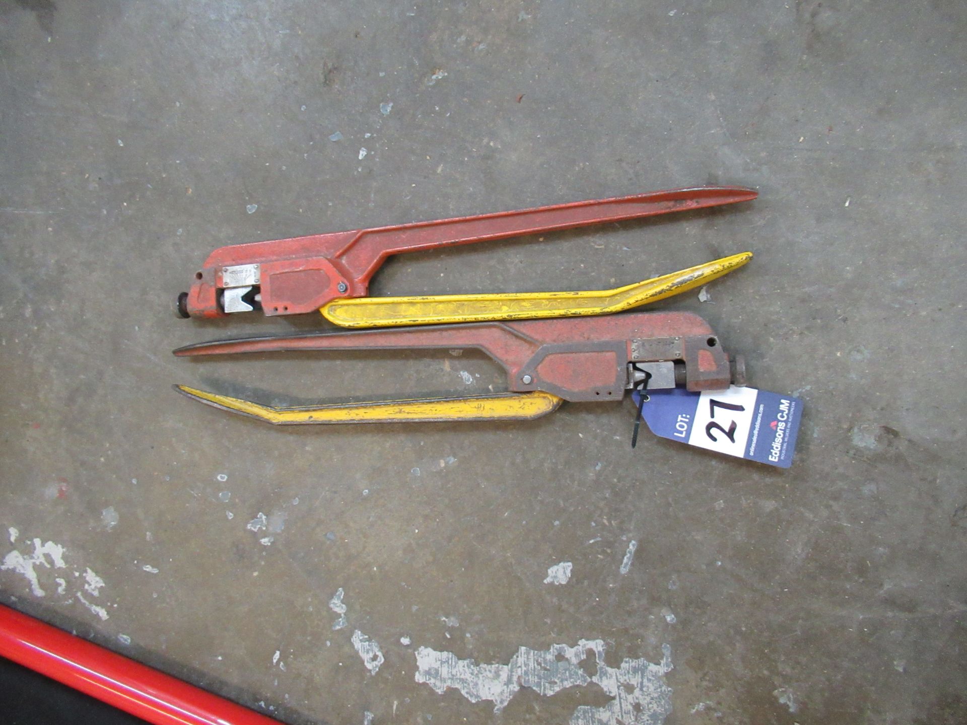 2x Heavy Duty Screw Lug Copper Tube Crimping Tools