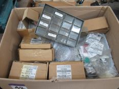 Contents of Box - to contain various electronic consumables - main logic boards, switches etc