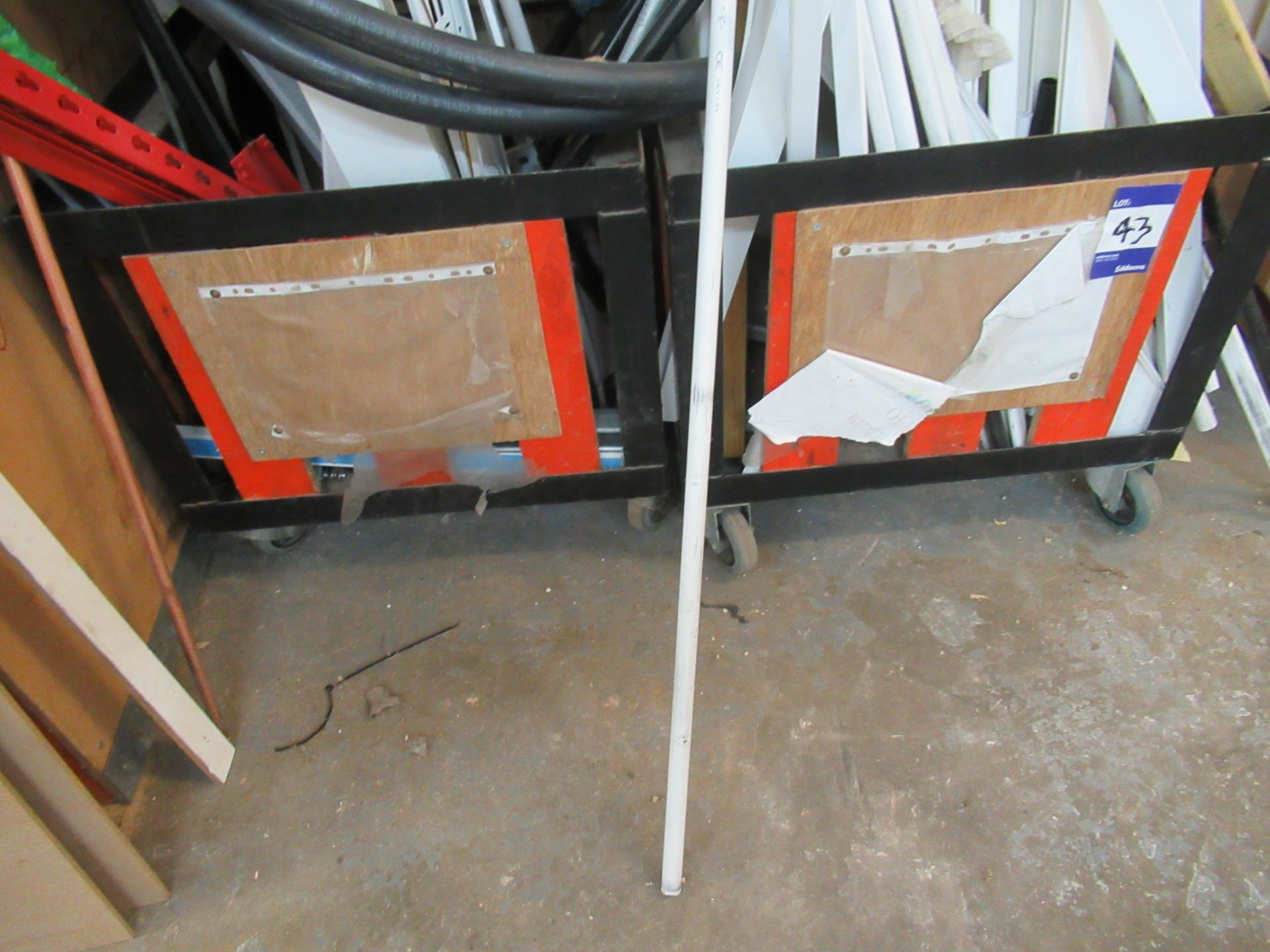 Qty of Various Plastic Conducts and Profiles in 2x4 Wheeled Trollies - Image 2 of 2