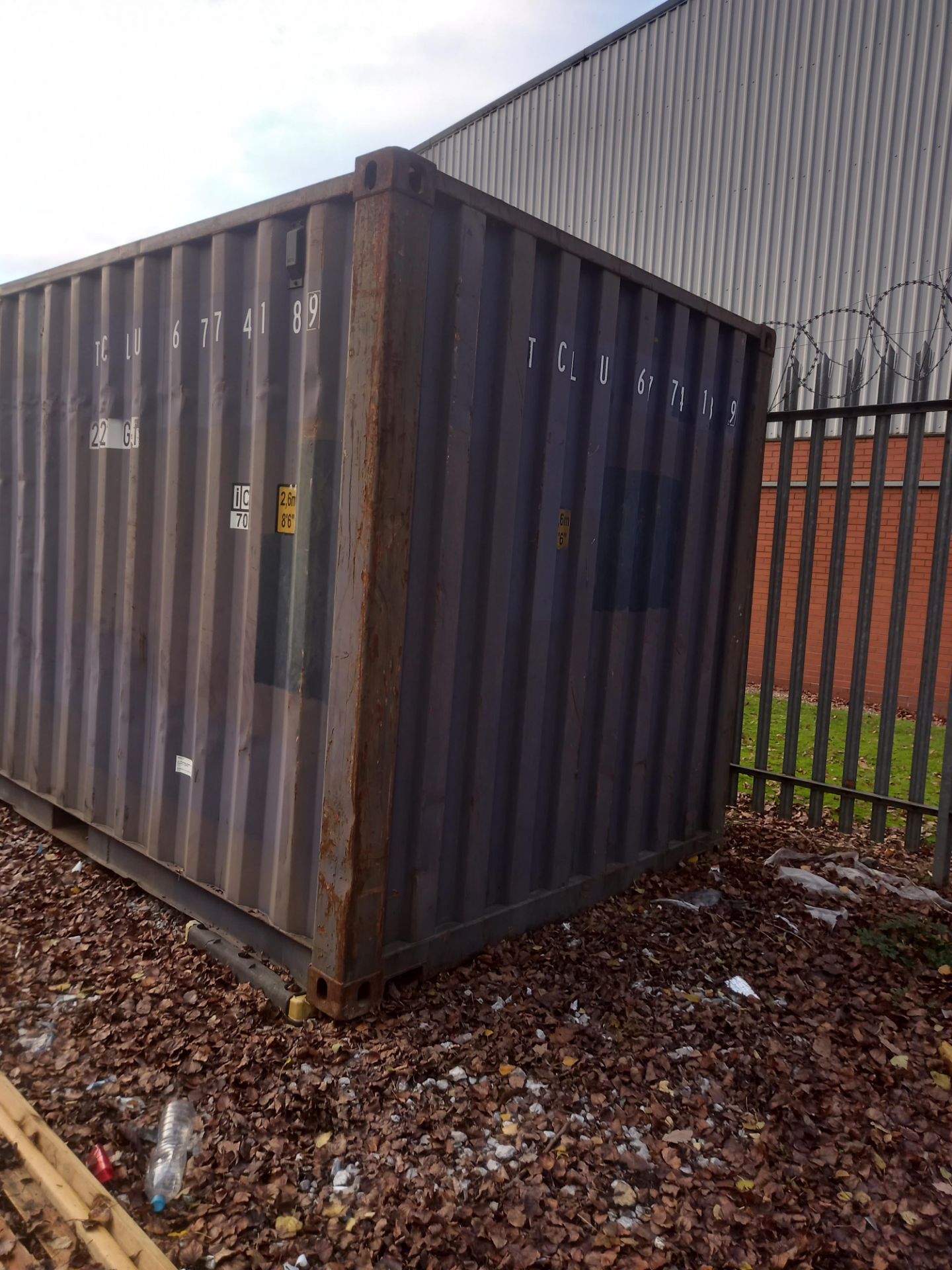20ft Shipping / storage container, TCLU6774189, in - Image 3 of 8