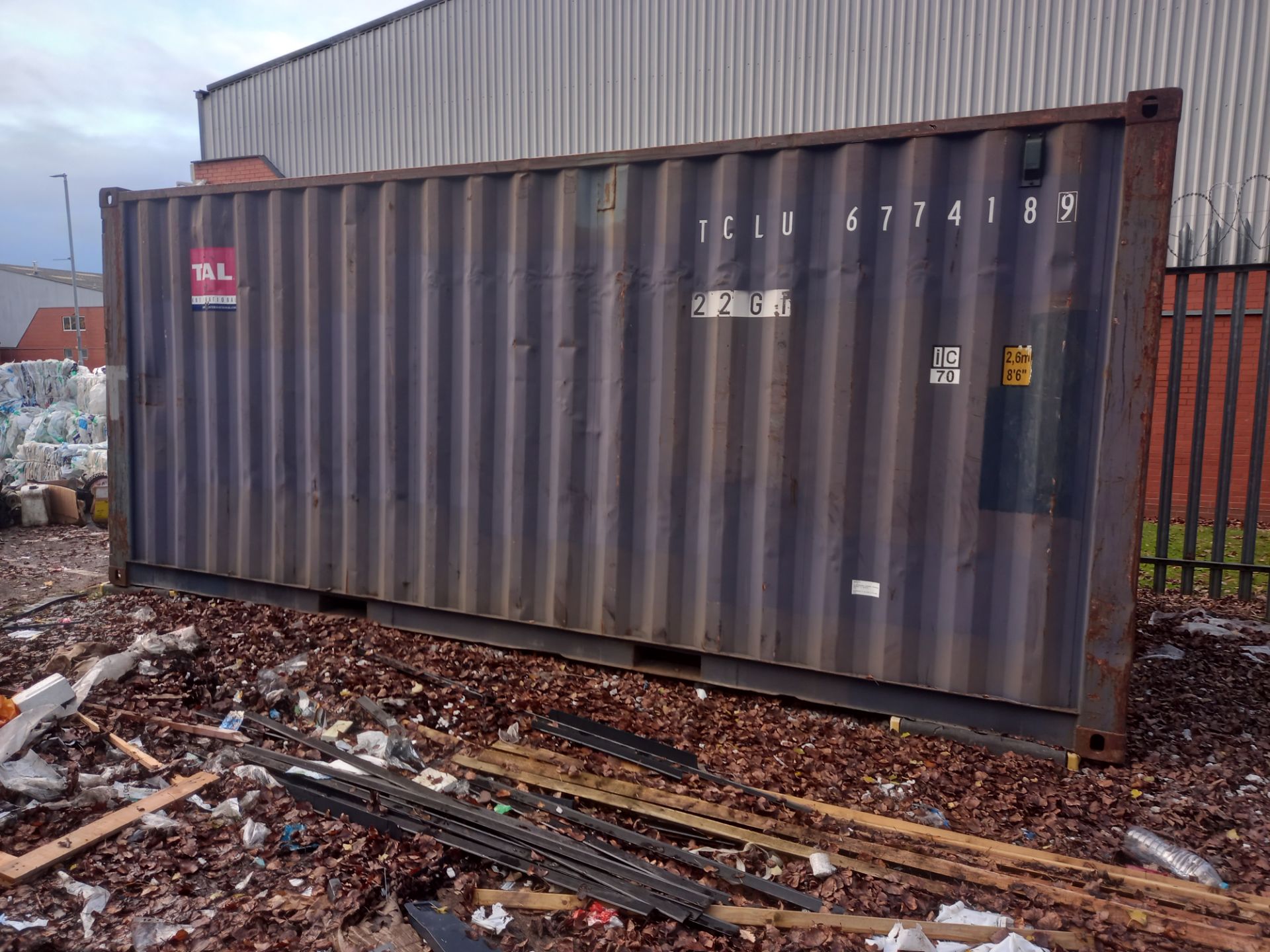 20ft Shipping / storage container, TCLU6774189, in - Image 2 of 8
