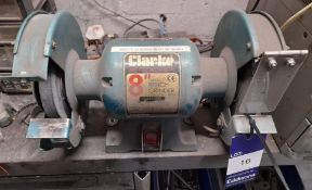 Clarke CBG 8RWC Metalworker 8” bench grinder