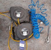 2 sorted Sip super major air hose reels