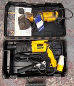 Dewalt DW563L-XW hammer drill, and Dewalt DWE4206 grinder