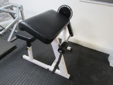 Body Solid preacher curl machine