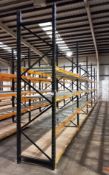 5 Bays of Boltless Racking to include 6 Uprights (11ft 6in ), 20 pairs of cross beams (9ft) and 30 w